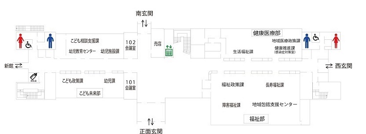 本館1階フロア図